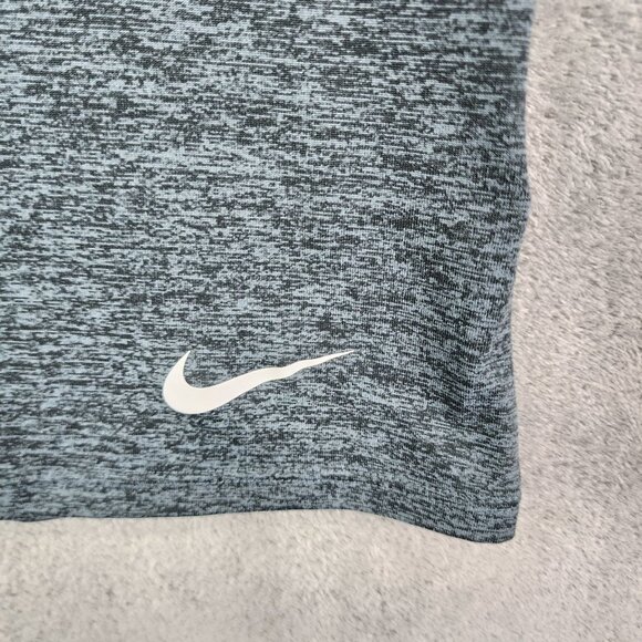 Women's Nike Dri-Fit Shirt Heathered Gray Short Sleeve Round Neck active Size S - Picture 3 of 11